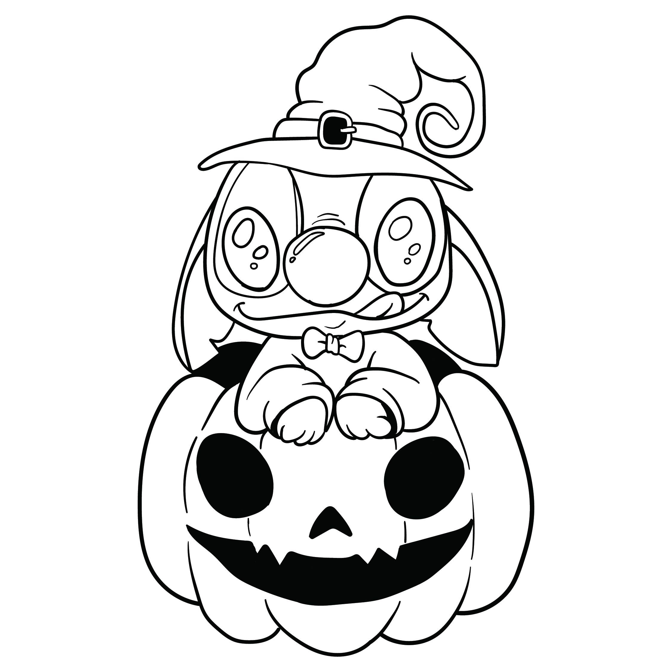 Best disney halloween coloring pages printable pdf for free at printablee stitch coloring pages pumpkin coloring pages halloween coloring pages printable