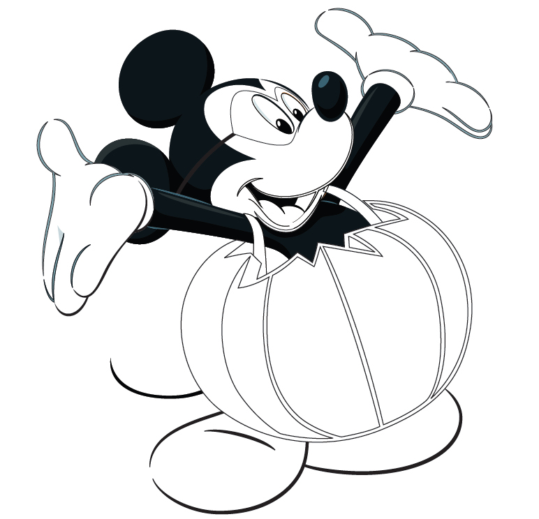 Free disney halloween coloring pages