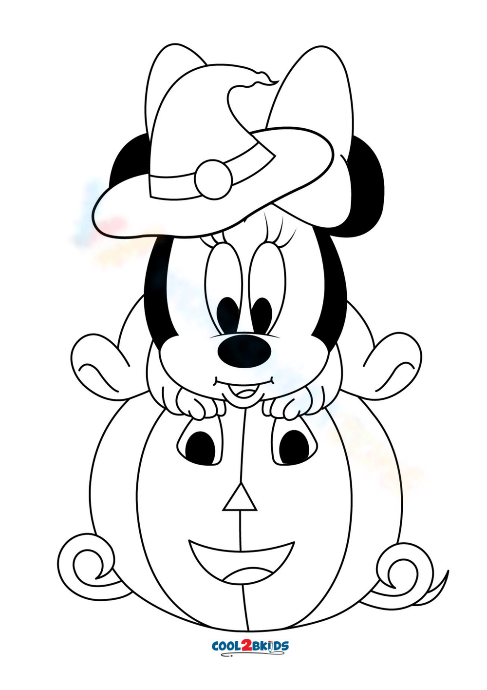 Printable disney halloween coloring pages for all ages