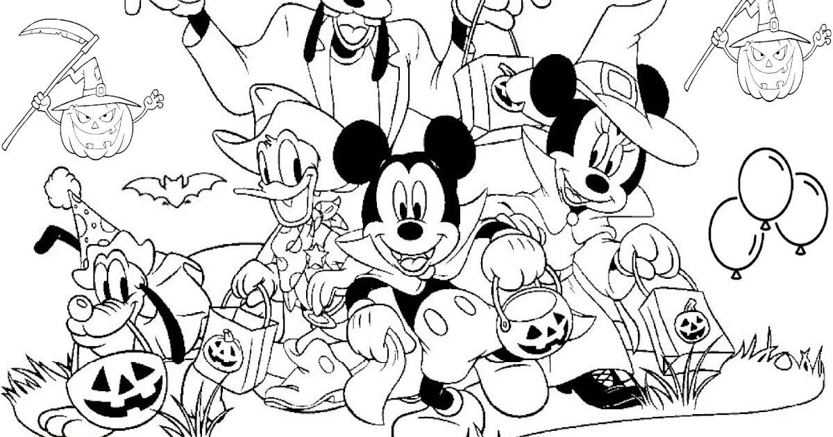 Halloween coloring pages disney rcoloringpagespdf