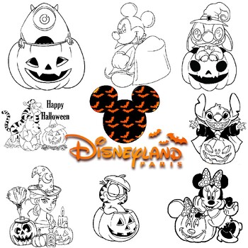 Disney halloween coloring pages pictures printable halloween coloring pge