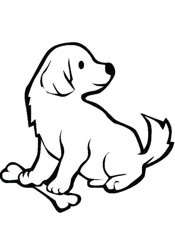 Coloring pages dog coloring page for kids
