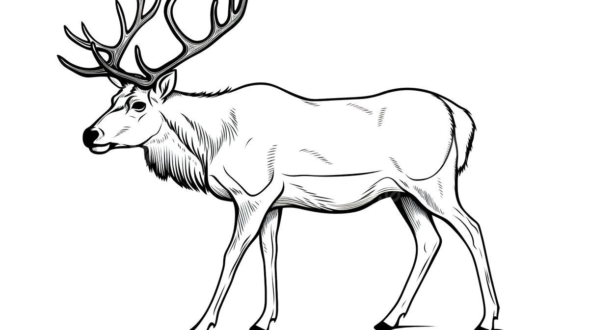 Elk coloring pictures to print background picture of a reindeer to color reindeer animal background image and wallpaper for free download