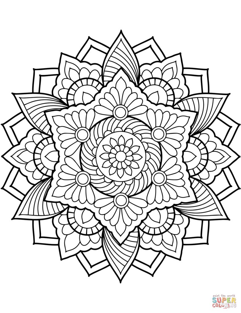 Best picture of free printable mandala coloring pages