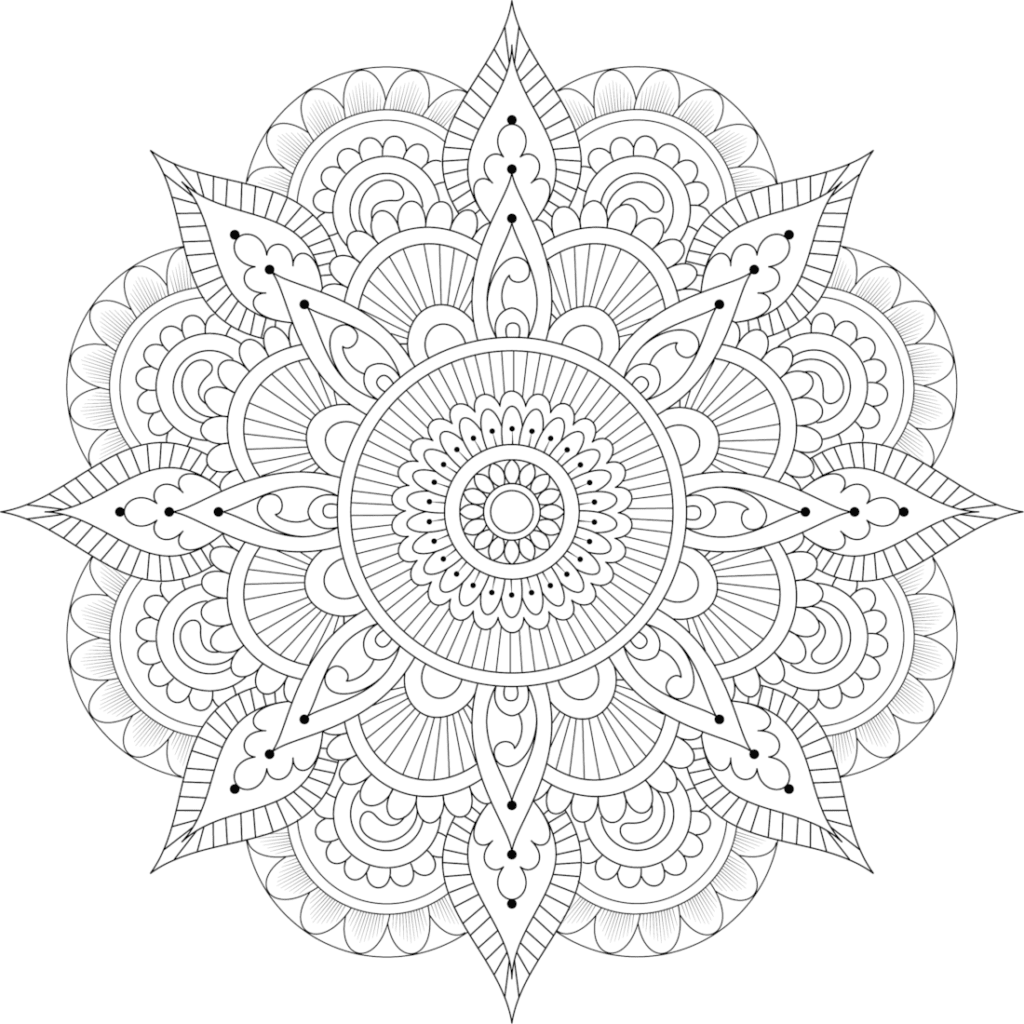 Mandala coloring pages for adults kids