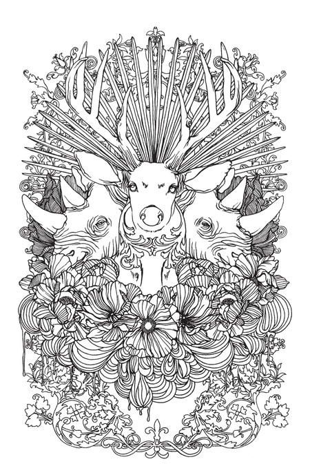 Stunning wild animals coloring page abstract coloring pages animal coloring pages coloring pages