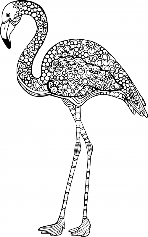 Advanced animal coloring page