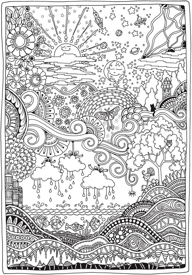 Wele to dover publications adult coloring pages mandala coloring pages coloring book pages