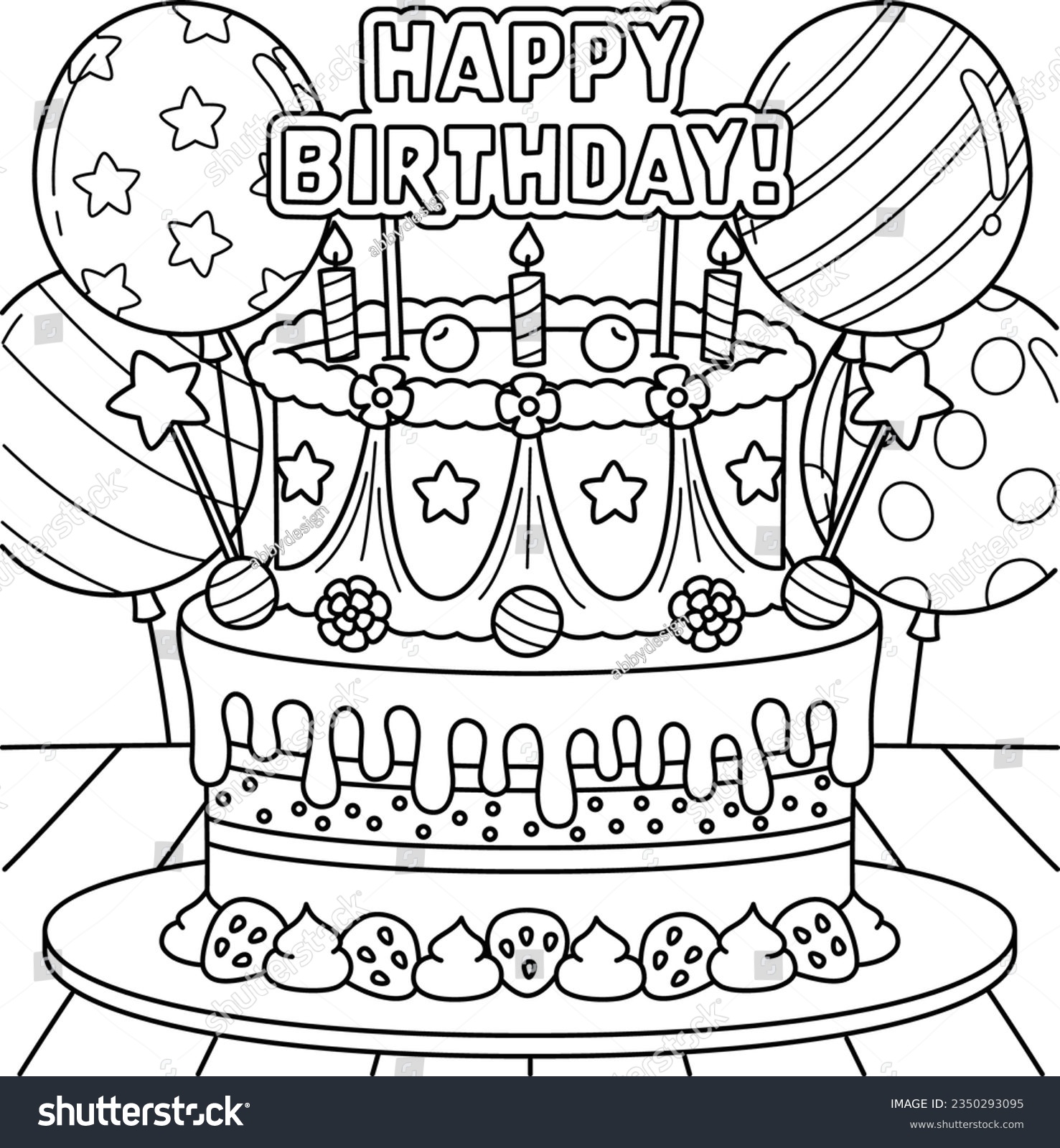 Thousand cake coloring pages royalty