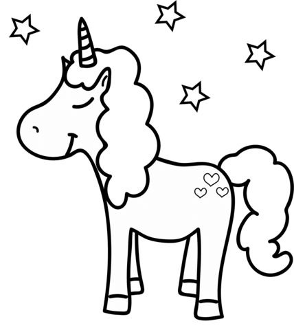 Unicorn coloring page free printable coloring pages