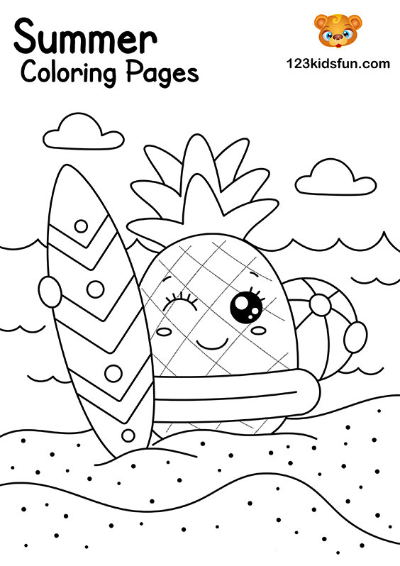 Free printable summer coloring pages for kids kids fun apps