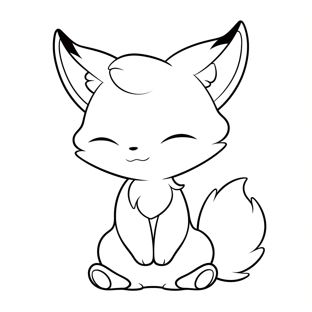Fox coloring pages by coloringcorner on