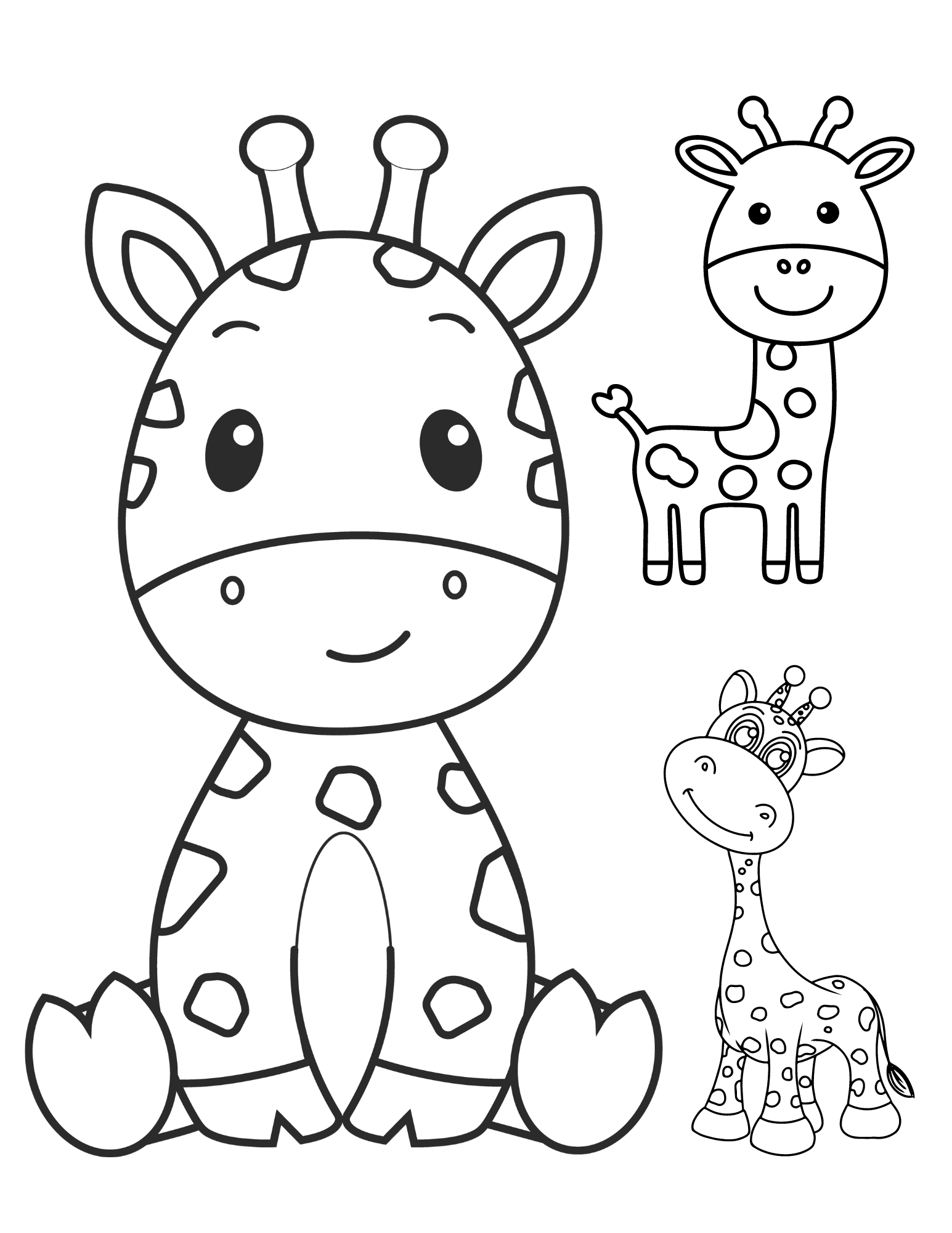 The best giraffe coloring pages for kids and adults