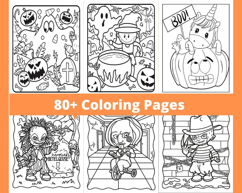 Printable halloween coloring pages for adults smart living