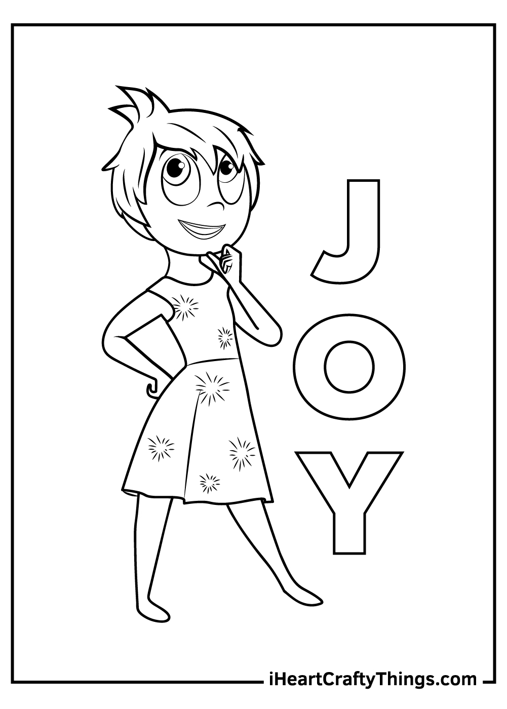 Inside out coloring pages free printables
