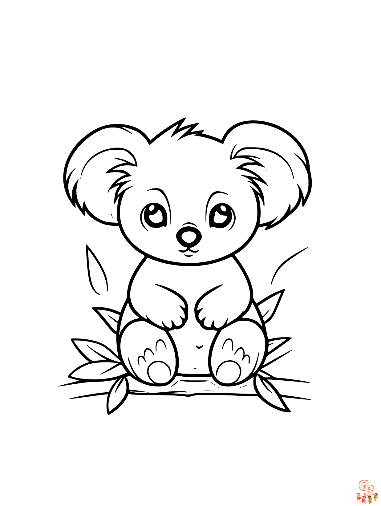 Free printable koala coloring pages