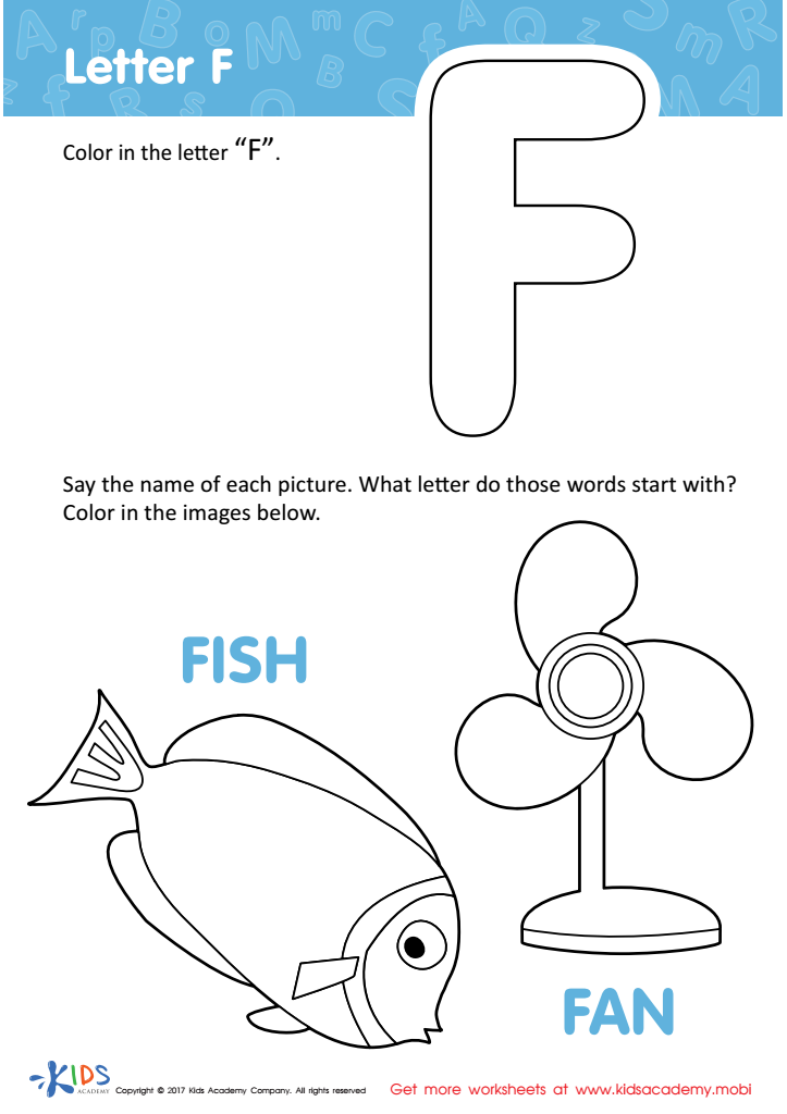 Letter f printable letter f coloring sheet free letter f template print out