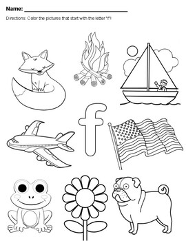 Letter f coloring page by caitlin monahan tpt