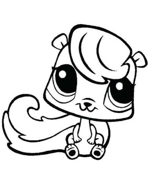 Free easy to print littlest pet shop coloring pages