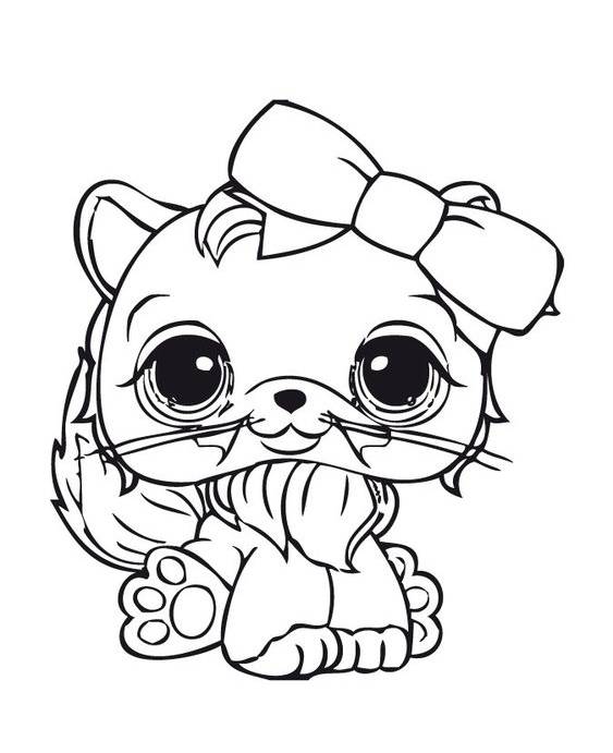 Free easy to print littlest pet shop coloring pages