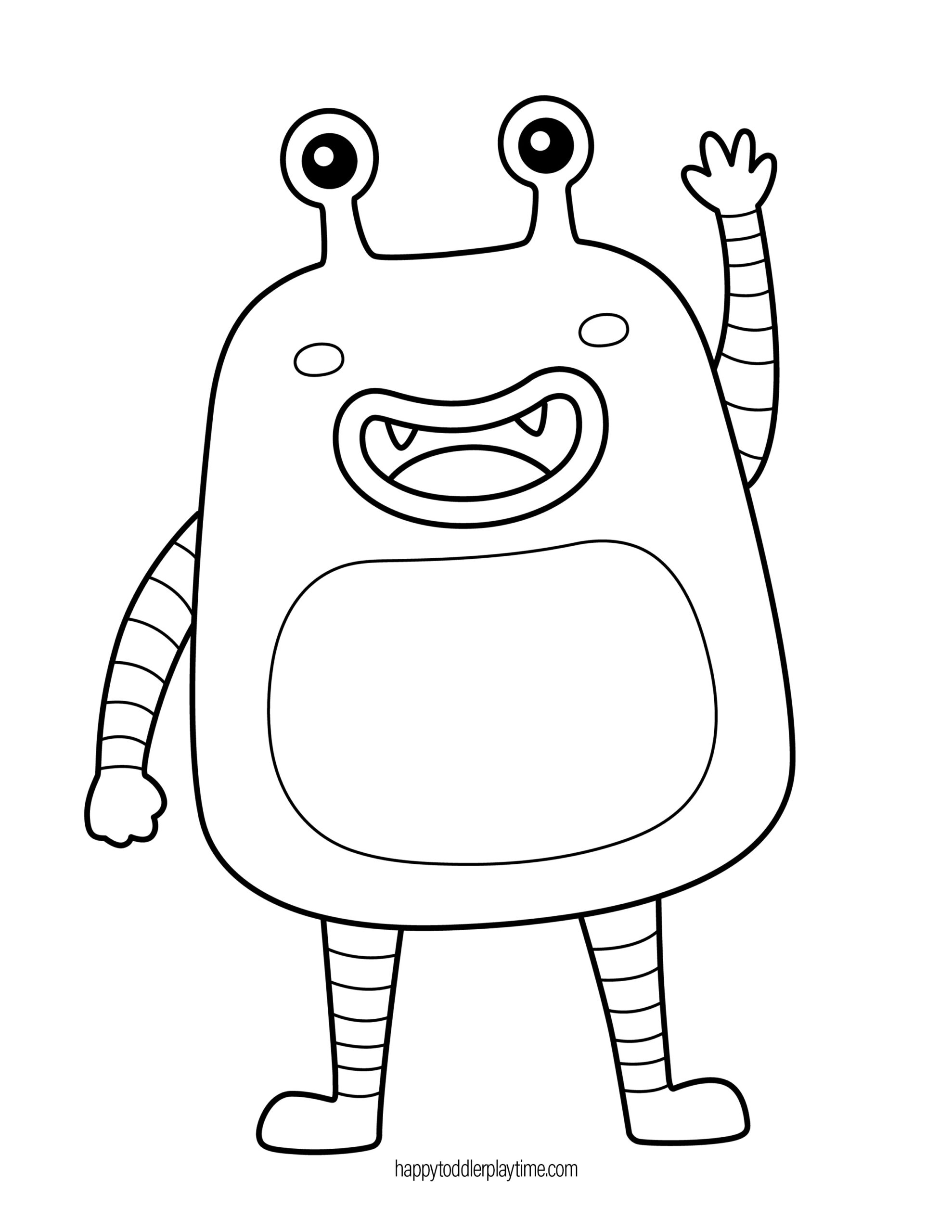 Printable monster templates for kids activities and crafts