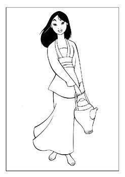 Mulan coloring pages collection teach bravery and artistry through colors
