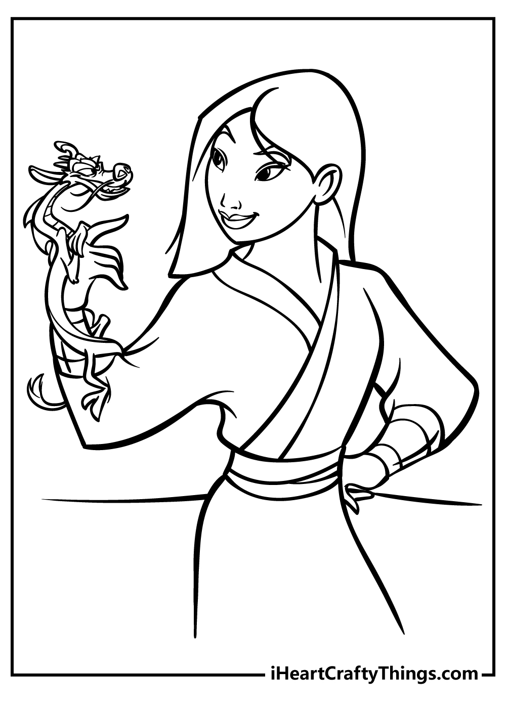 Mulan coloring pages free printables