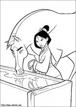 Mulan coloring pages on coloring