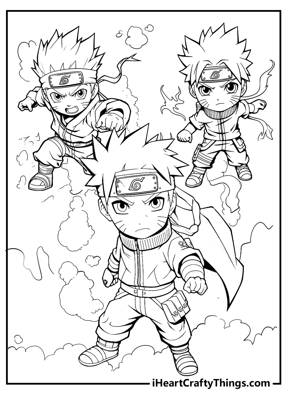 Printable naruto coloring pages updated