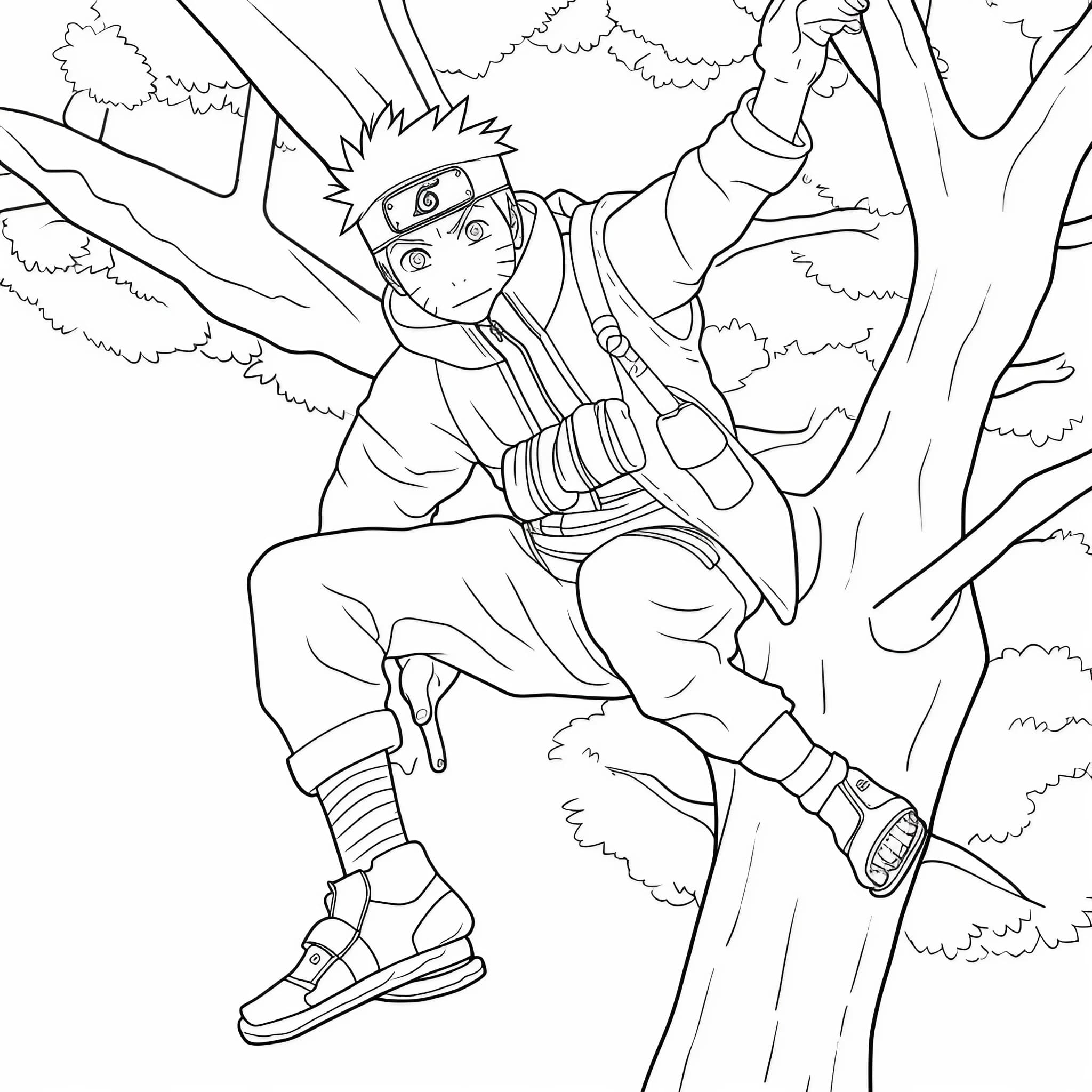 Naruto coloring pages for free and printable