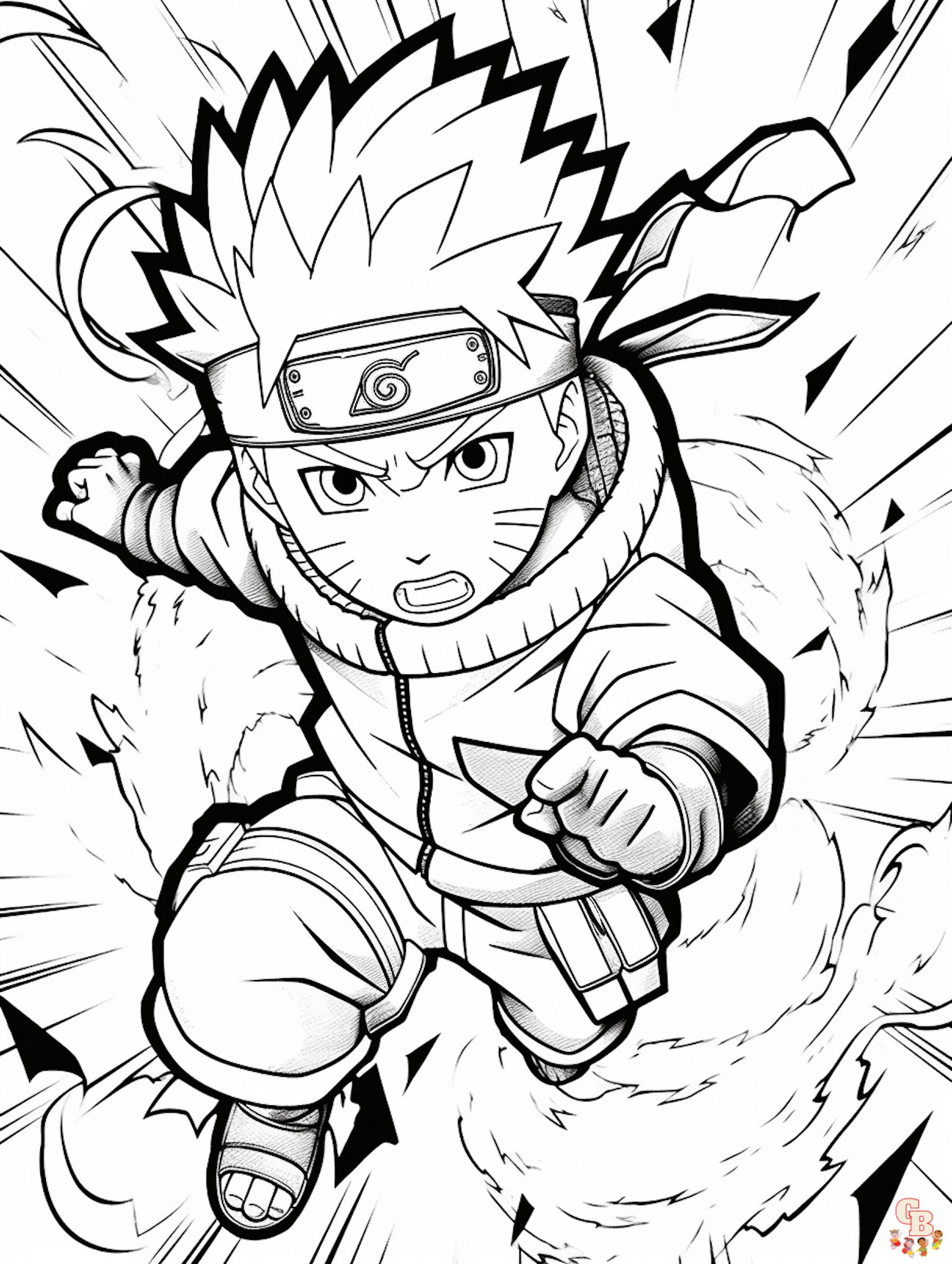 Naruto coloring pages unleash your creativity