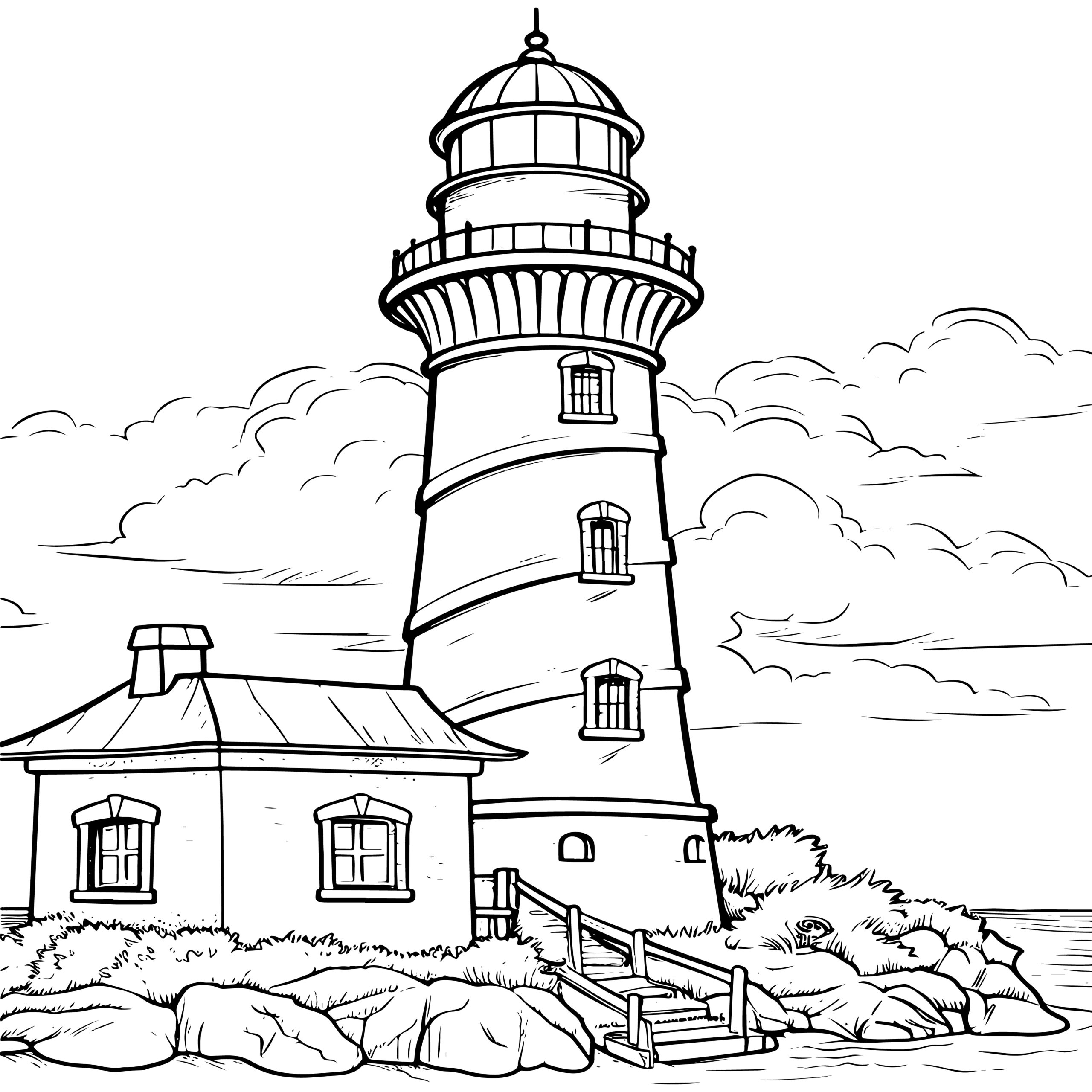 Lighthouse coloring book lighthouse coloring pages made by teachers