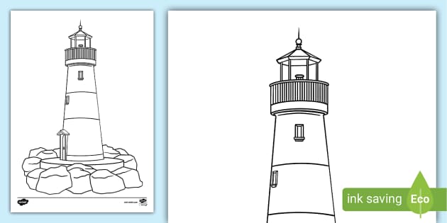 Lighthouse outline lighthouse louring