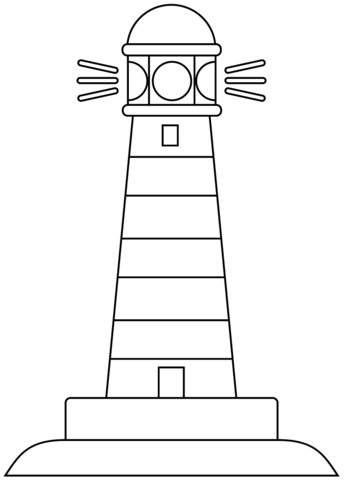 Lighthouse coloring page free printable coloring pages