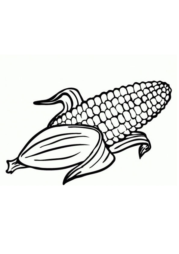 Coloring pages printable corn coloring pages