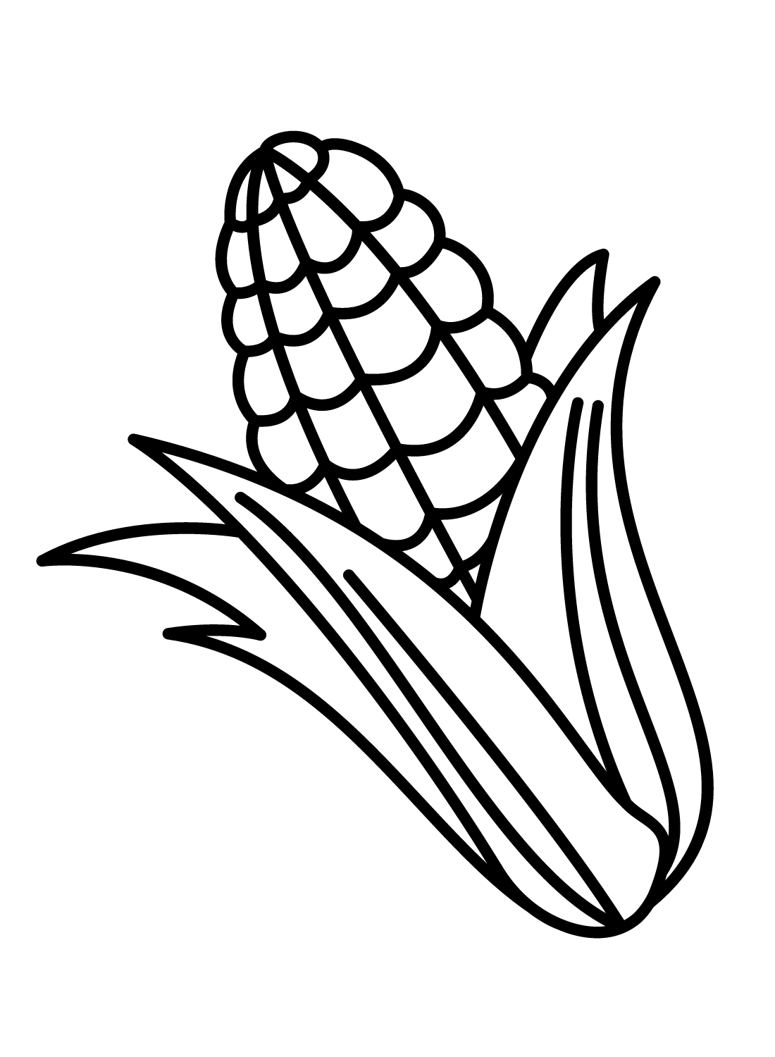 Corn coloring pages printable for free download