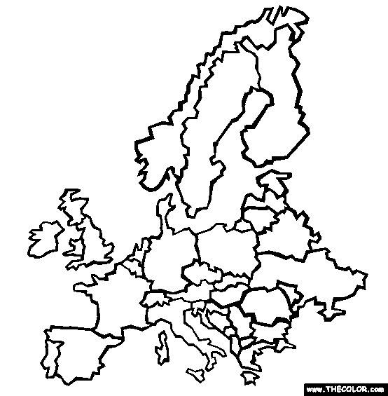 Europe coloring page free europe online coloring europe map coloring pages online coloring pages