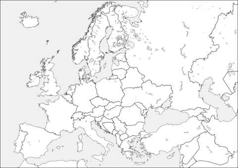 Europe map coloring page free printable coloring pages