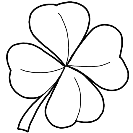 How to draw leaf clovers shamrocks for st patricks day