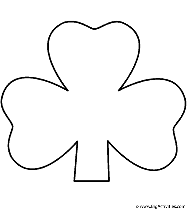 Three leaf clover with short stem
