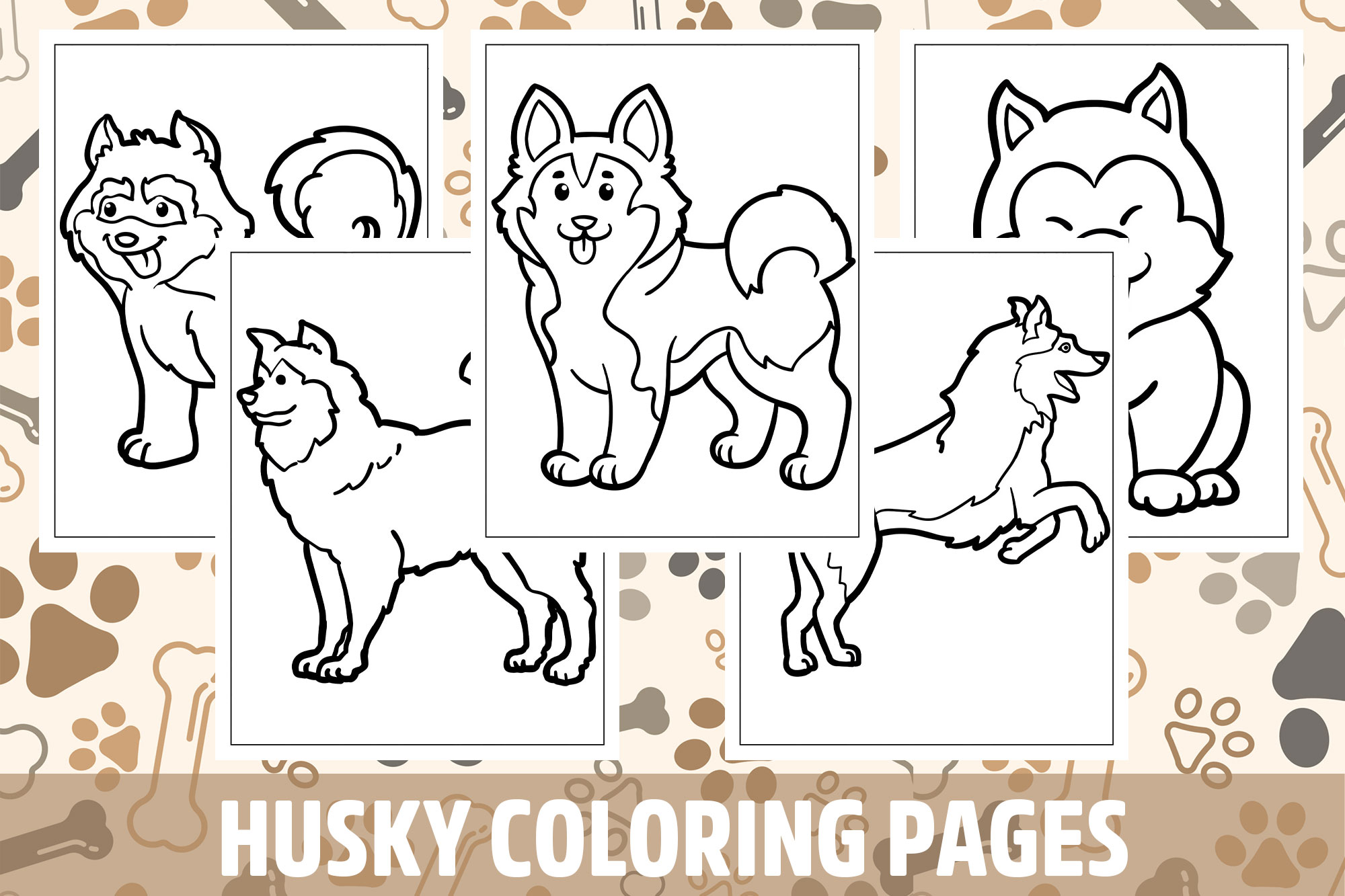 Husky coloring pages for kids girls boys teens birthday school activity made by teachers