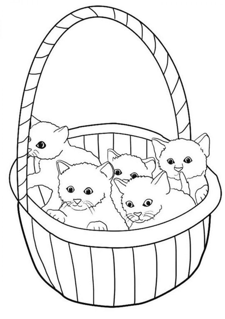 Free easy to print baby animal coloring pages kittens coloring kitten coloring book hello kitty colouring pages