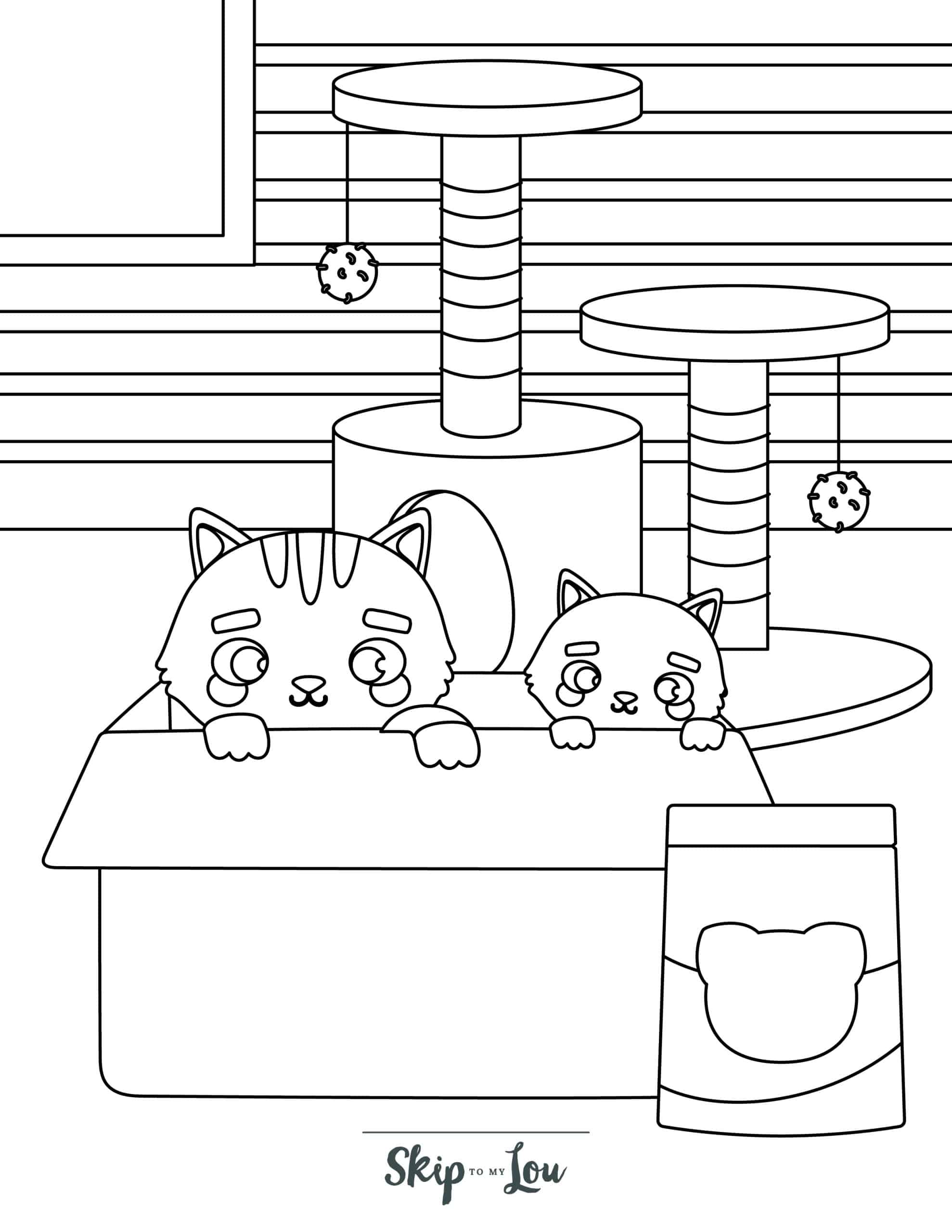 Free printable kitten coloring pages for kids skip to my lou