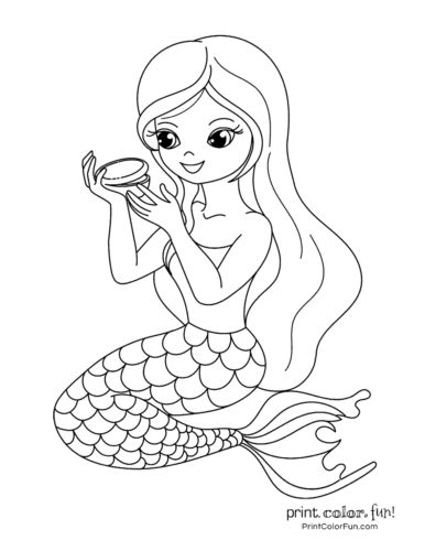 Mermaid coloring pages a free fantastic fantasy collection of printables