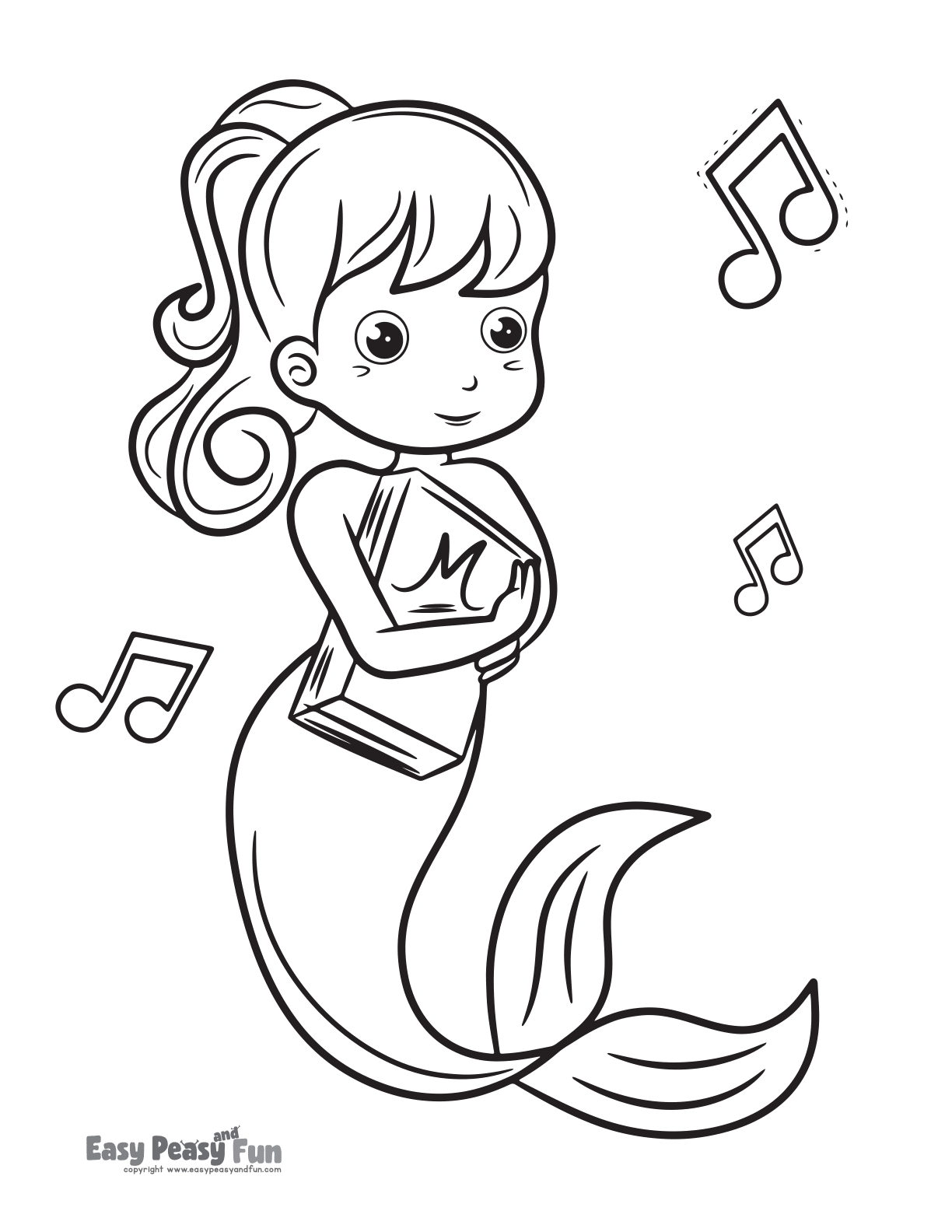 Best mermaid coloring pages for kids