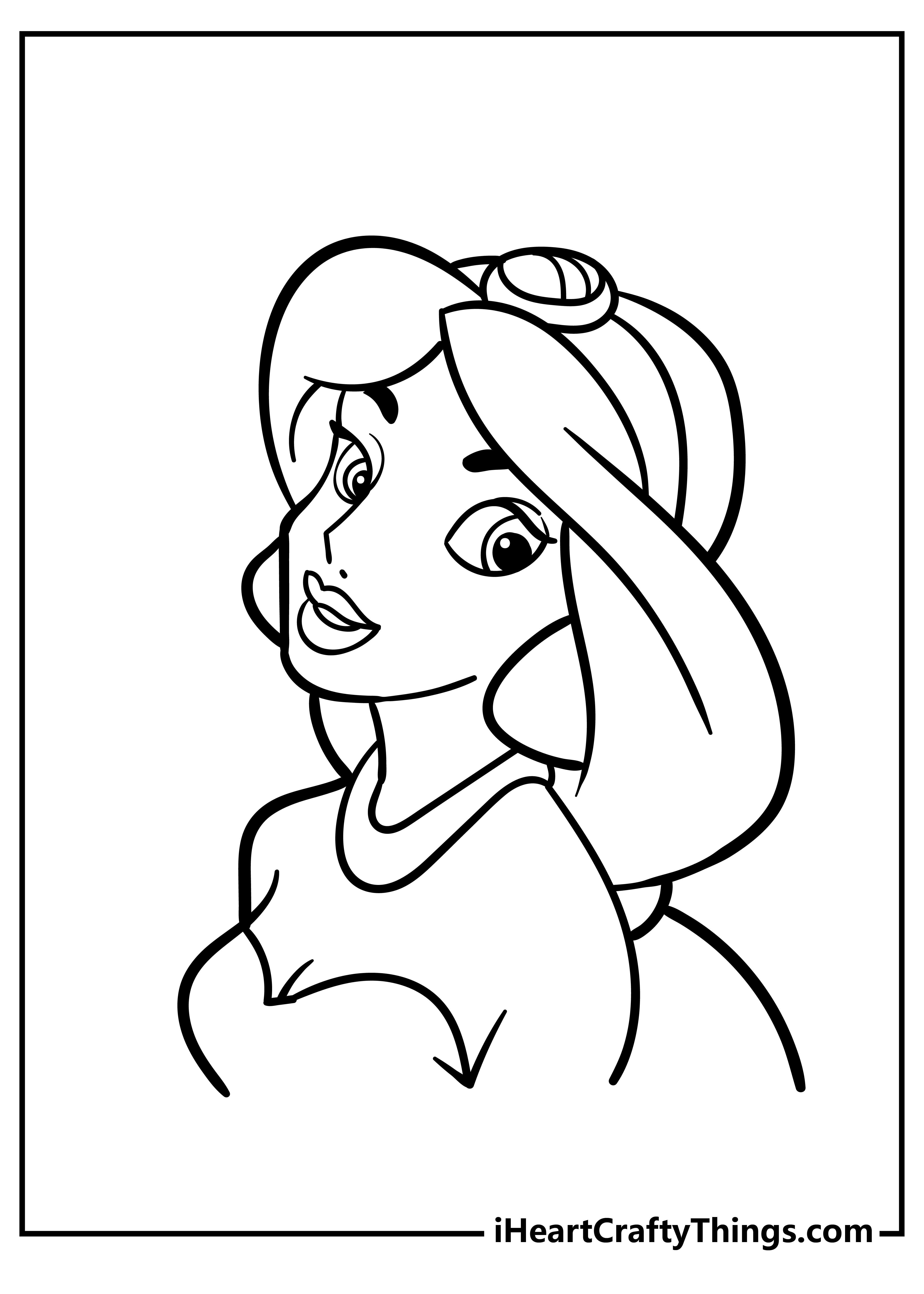 Jasmine coloring pages free printables