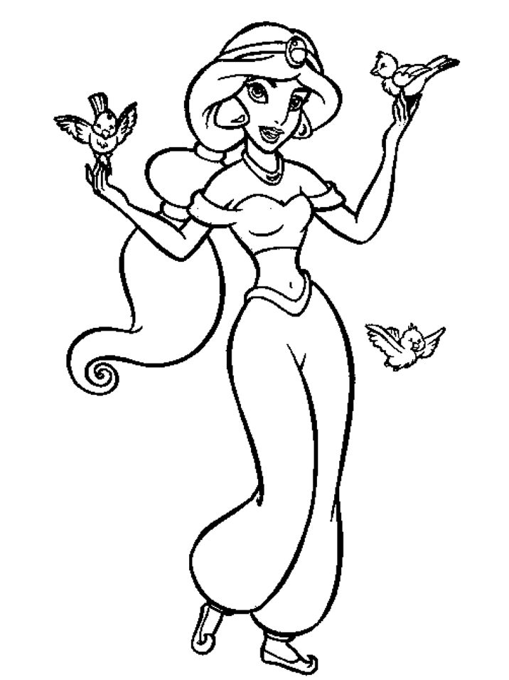 Princess jasmine coloring pages disney princess coloring pages disney princess colors disney coloring pages