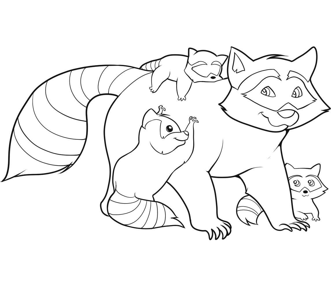 Free printable raccoon coloring pages for kids animal coloring pages family coloring pages coloring pages
