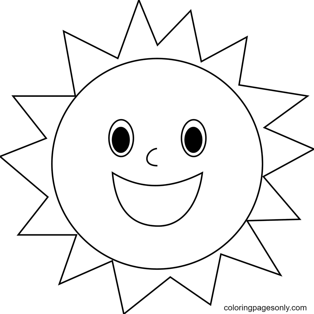 Sun coloring pages printable for free download