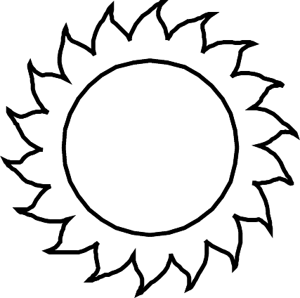 Coloring pages circle shape sun coloring pages